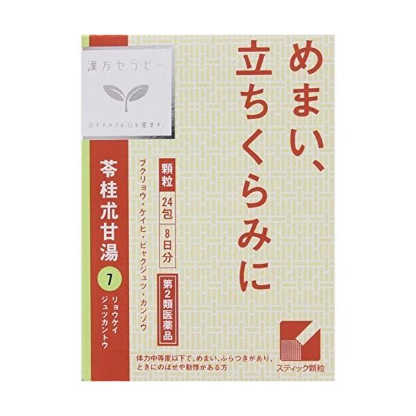 ●「苓桂朮甘湯」は，漢方の古典といわれる中国の医書「傷寒論（ショウカンロン）」や「金匱要略（キンキヨウリャク）」に収載され，水毒によっておこる諸症状の治療に用いる代表的な薬方です。●漢方では，胃内停水で過剰な水分があったり，尿量が少なく体液...
