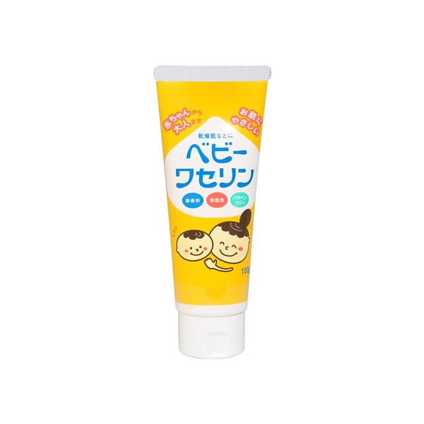 ●無香料・無着色・パラベンフリー！●「ベビーワセリン 100g」は、従来の白色ワセリンよりも精製工程を増やし、不純物を取り除いた製品です。●皮膚の表面を覆い、水分を閉じ込めるだけでなく、バリアとしての機能も果たし、乾燥や手荒れを防ぎます。●...