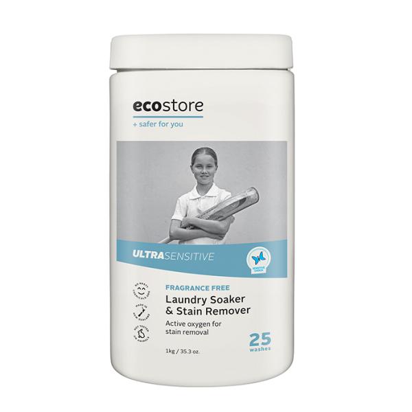 他サイト： [ecostore]エコストア ソーク&amp;ウォッシュパウダー 無香料 1kg(弱アルカリ性 洗濯 粉末 漂白剤 酸素系)の商品画像