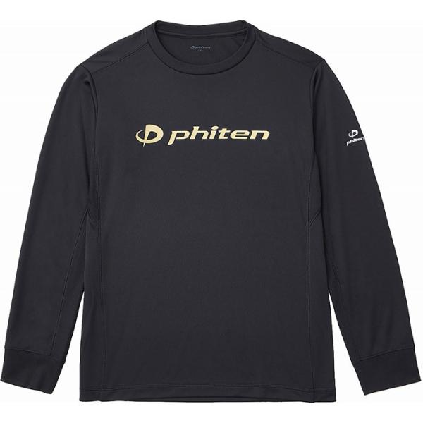 Phiten ファイテン ユニセックス RAKUシャツ 長袖シャツ SP(ドライ)ロングスリーブ ロンティー ロングTシャツ シンプル スポーティー 男女兼用 JG62500