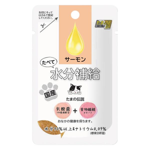 STIサンヨー たまの伝説 たべて水分補給 サーモン ( 猫向け ごはん キャットフード )(ポスト投
