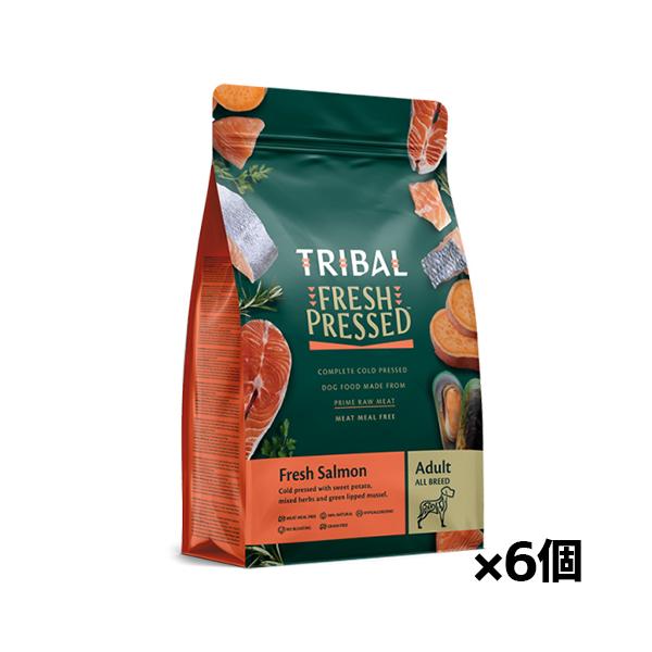 TRIBAL フレッシュプレスド 鮭 ドライフード TRIBAL]トライバル フレッシュサーモン 2.5kg x6個(ドッグフード 犬用