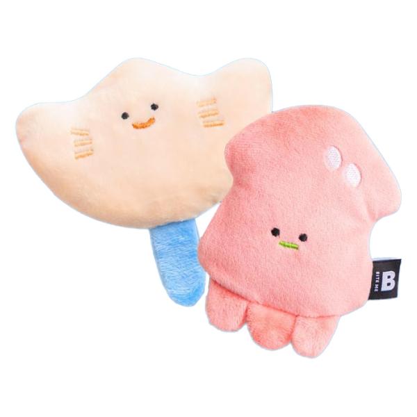 海のお友だちおもちゃ ドッグトイ エイ&イカ