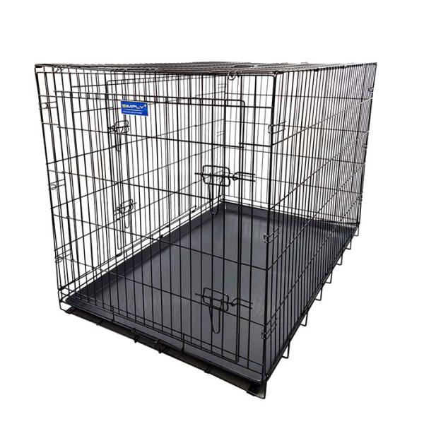 丈夫でシンプルなペットケージ。・スペースに合わせて縦&amp;横置きができ、ペットの出入りにも便利な2ドアです。・お部屋での使用から、コンパクトに折りたたんでドライブ・旅行にも便利なペット用ゲージです。・簡単に組み立て、折りたたむ事が出来る...