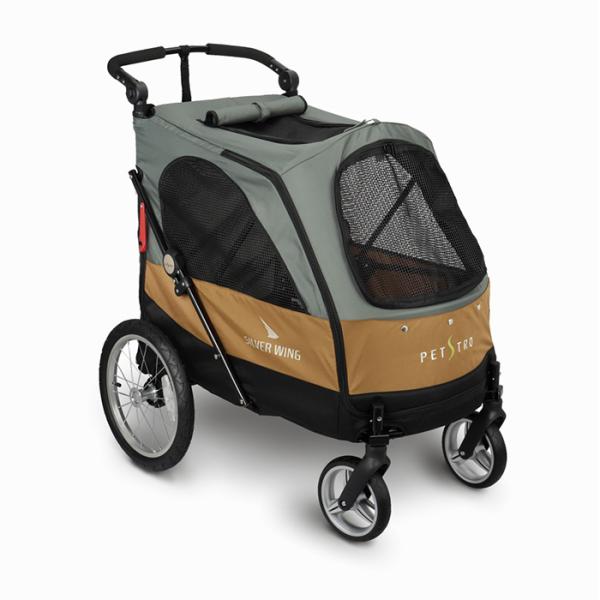 大型 4輪バギー シルバーウイング Silver Wing ブラウン 大型犬 多頭