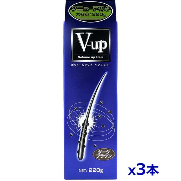 ＼今ならフェイスマスクのおまけつき！／ピノーレ 瞬間増毛感覚スプレー V-upヘアスプレー ダークブラウン 200g 暗めの茶色 x24個(男女兼 PINOLE（ピノーレ） ＼今ならフェイスマスクのおまけつき！／ピノーレ