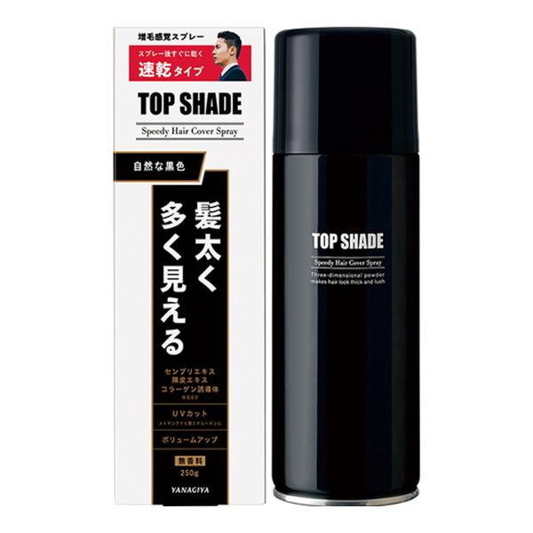 (あわせ買い2999円以上で送料無料)柳屋本店 トップシェード ヘアカバースプレー ラージ 自然な黒色 250g