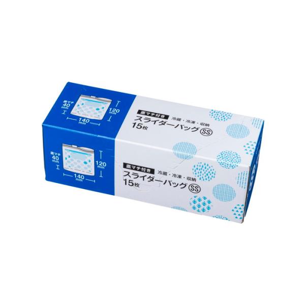 ジャパックス SLG00 底マチ付き スライダーバッグ SS 15枚4521684312600食品の冷凍・冷蔵から小物の整理にキッチン・お掃除用品:台所消耗品:ラッピングフィルム広告文責：アットライフ株式会社TEL 050-3196-151...