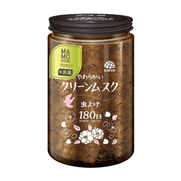 【あわせ買い2999円以上で送料無料】アース製薬 マモルームエッセンス 虫よけパール 180日用 やわらかいクリーンムスク 500G