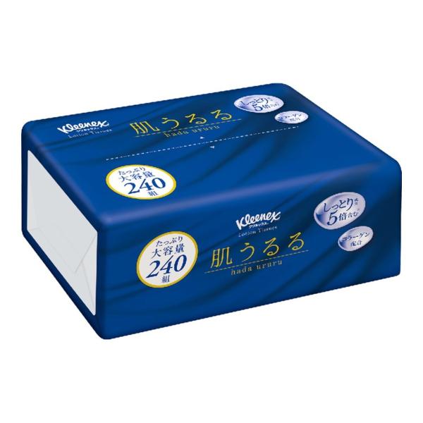 他サイト： (あわせ買い2999円以上で送料無料)日本製紙クレシア クリネックス ティシュー ローション 肌うるる ソフトパック 240組入の商品画像