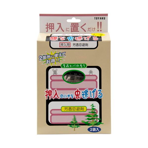トーヤク 置くだけで嫌な虫逃げる 押入用 50g×2袋入 芳香忌避剤4961161679749青森ヒバの爽やかな香りで押入の嫌な虫を寄せつけない。虫よけ・殺虫・園芸品:虫よけ:置くタイプ広告文責：アットライフ株式会社TEL 050-3196...