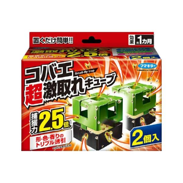 他サイト： (あわせ買い2999円以上で送料無料)フマキラー コバエ 超激取れ キューブ 2個入の商品画像