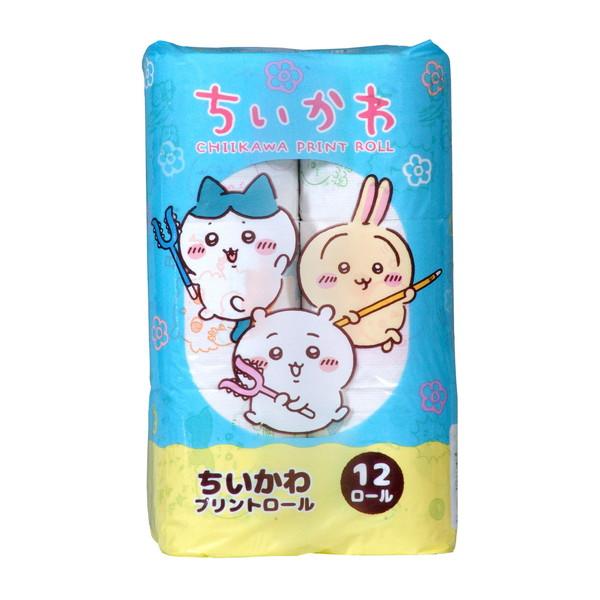 西日本衛材 ちいかわ プリントロール 12ロール ダブル トイレットペーパー4902144243731ちいかわの柄をプリントしたトイレットペーパーです。紙製品:トイレットペーパー広告文責：アットライフ株式会社TEL 050-3196-151...