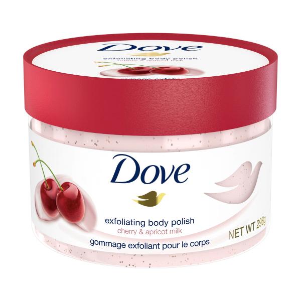 (送料無料・まとめ買い×8個セット)ユニリーバ Dove ダヴ クリーミー スクラブ チェリー&amp;アプリコットミルク 298g