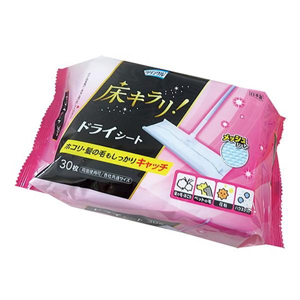 Life-do.Plus ライフ堂 クリンクル 床キラリ フローリングシート フローラル ドライシート 30枚入4589506154104ホコリ・髪の毛もしっかりキャッチ フロアワイパー取替シート広告文責：アットライフ株式会社TEL 050...