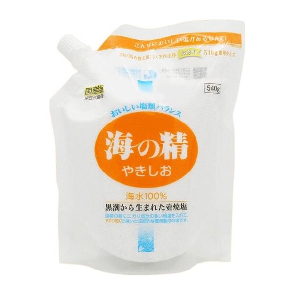海の精 やきしお 徳用サイズ（注ぎ口付き）540g