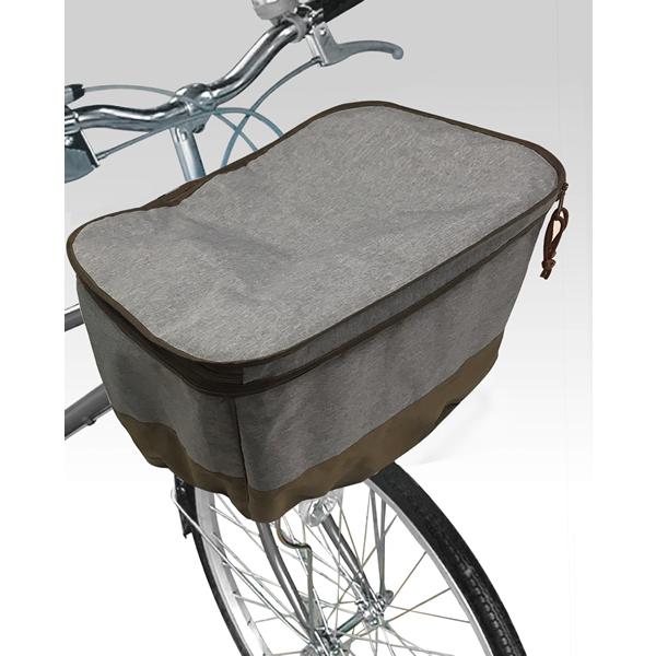 即配 ２段式前カゴカバーワイドカゴ用 GR グレー TOP トップ