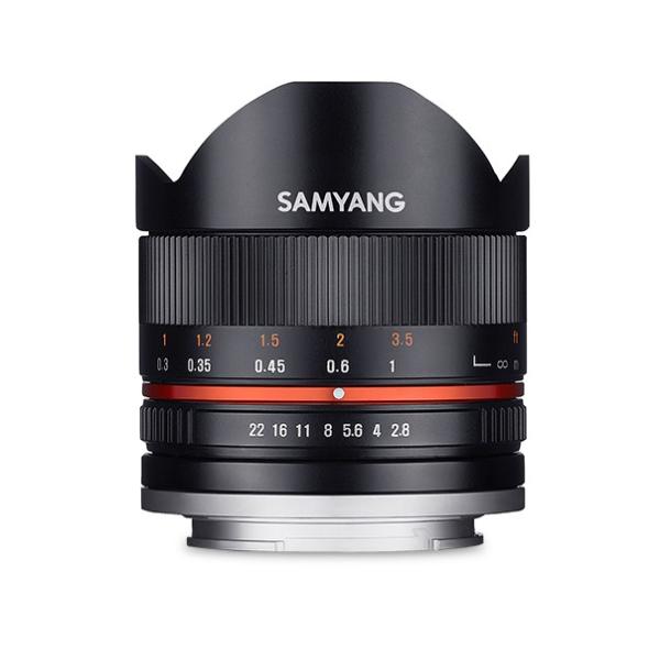 ���z SAMYANG �T������ 8mm F2.8 UMC Fish-eye II �L���m�� EOS M�p �u���b�N