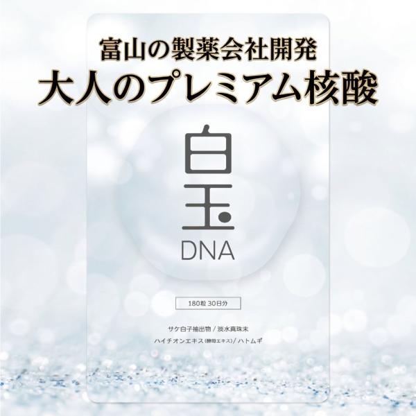 グルタチオン 白玉成分 W配合 核酸DNA 1ヶ月分 白玉DNA サプリメント 韓国美容 サケ白子抽出物 真珠 ハイチオンエキス 酵母エキス ハトムギ 白玉点滴