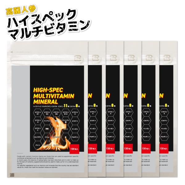 トレーニングに！製薬会社 マルチビタミン＆ミネラル サプリ 鉄分 葉酸 配合 栄養機能食品 エネルギー 骨 形成 サポート　６袋　
