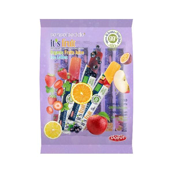 オーガニックフルーツウォーターアイスバー （パープル ） 400ml （40ml×10本 ） 【Wismettacフーズ】