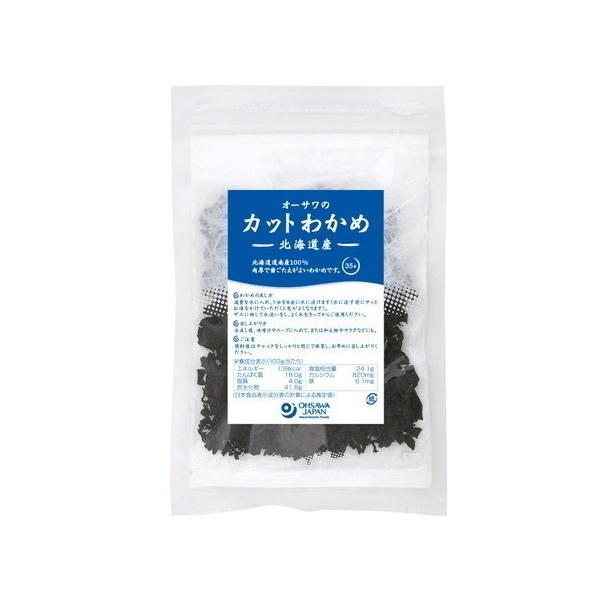 北海道道南産わかめ肉厚で歯ごたえがよい<br>