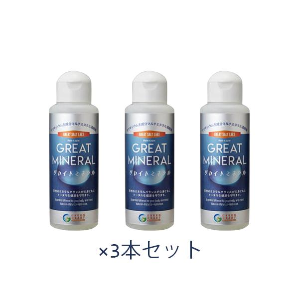 GREAT MINERAL グレイトミネラル（100ml）×3本セット 【あすつく対応】※送料無料（一部地 域を除く） 【グリーンハート・インターナショナル】