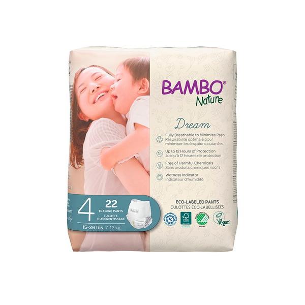他サイト： バンボネイチャー ドリーム パンツタイプ M （7kg〜12kg） 22枚入り（bn16929） 【BAMBO Nature】 【ベビー紙おむつ/マキシ/4号】の商品画像