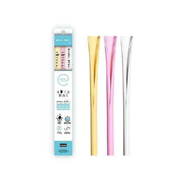 ■商品名：SUTENAI（ステナイ）シリコンストロー（STN-001）■カラー：MIX（YL-SD／PK-SD／WH-SD）■内容量：3本セットコネクターなし■メーカー：カノン■原材料：シリコーンゴム■耐熱温度：220°C■サイズ：直径9m...