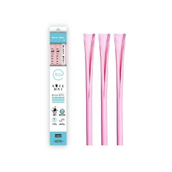 ■商品名：SUTENAI（ステナイ）シリコンストロー（STN-004）■カラー：PINK（SOLID）■内容量：3本セットコネクターなし■メーカー：カノン■原材料：シリコーンゴム■耐熱温度：220°C■サイズ：直径9mm／長さ 220mm■...