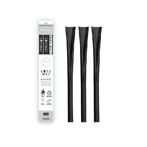 ■商品名：SUTENAI（ステナイ）シリコンストロー（STN-SD005）■カラー：BLACK（SOLID）■内容量：3本セットコネクターなし■メーカー：カノン■原材料：シリコーンゴム■耐熱温度：220°C■サイズ：直径9mm／長さ 220...