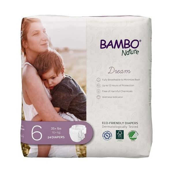 他サイト： バンボネイチャー ドリーム テープタイプ XL （16kg〜） 24枚入り（bn16928） 【BAMBO Nature】 【ベビー紙おむつ/XL/6号】の商品画像