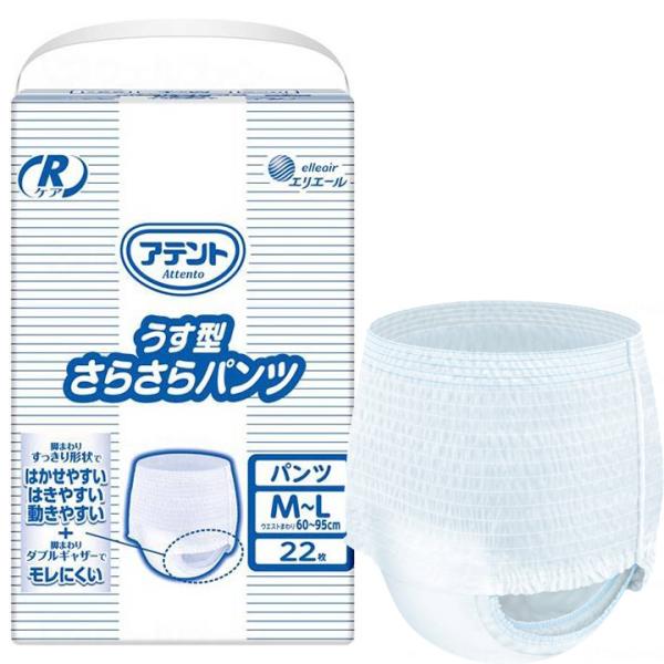 他サイト： 紙おむつ Rケア うす型さらさらパンツ M-Lサイズ 22枚 業務用 大王製紙 21000929  エリエール 大人用紙おむつ 介護 UL-875121の商品画像