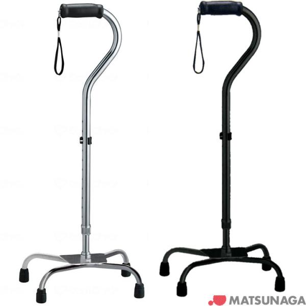 杖 ステッキ 四点杖 ラージベース Lサイズ 松永製作所 CMS-40L UL-506381