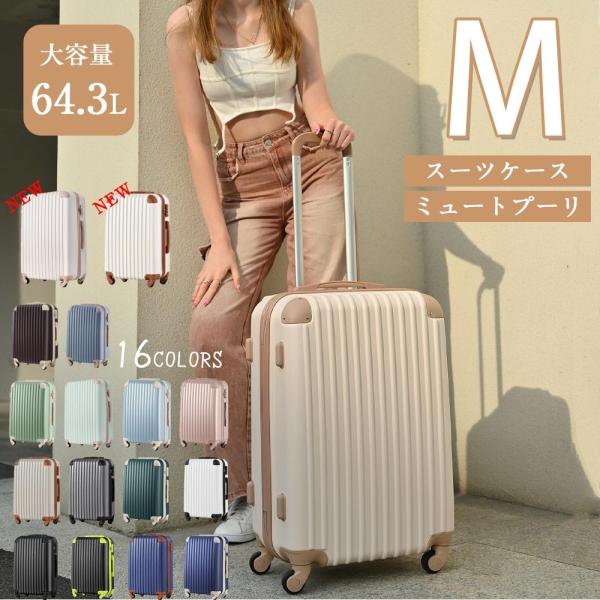 Mサイズ スーツケース キャリーバッグ キャリーケース 超軽量 TSA