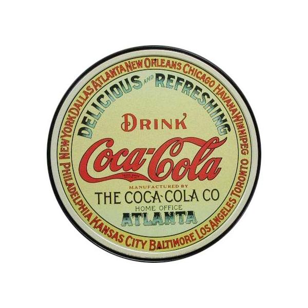 Coca Cola（コカコーラ） コカコーラ丸形ブリキ看板-B180 : ケンズ