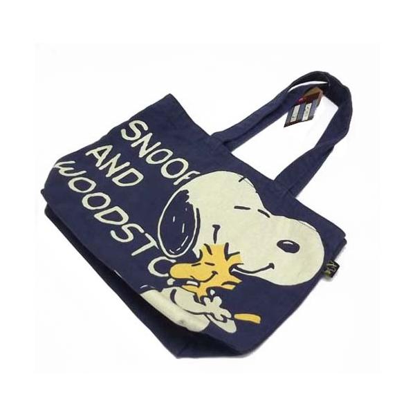 Snoopy OLD COLOR BAGスヌーピーとウッドストックトートーバッグB/SNP23サイズ:H26XW38XD12cm　 重量190g　素材/コットン内ポケット付 洗いをかけることにより、独特の色落ち具合とクッタリしたユーズド感の...