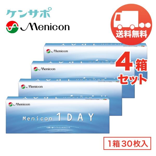 メニコンワンデー×4箱セット（1箱30枚入り） menicon 1日使い捨て ソフトコンタクトレンズ 送料無料 ポイント利用 爆買