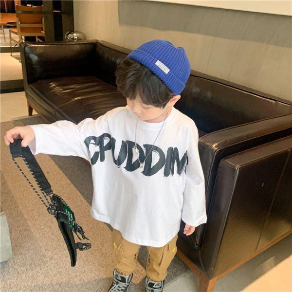 子供 服 長袖 ロンt カットソー シャツ ホワイト ブラック おしゃれ オシャレ キッズ 小学生 男の子 女の子 ドルマンスリーブ 110cm 1cm 130cm 140cm 150cm Tops024 C De C 通販 Yahoo ショッピング