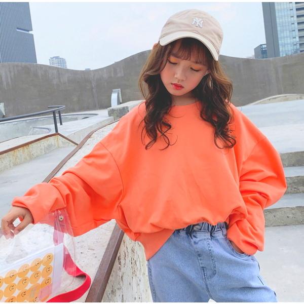 バルーン袖 長袖 薄手 オレンジ ジュニア 服 トレーナー ロンt シャツ こども かわいい おしゃれ オシャレ お店 通販 Tops162 C De C 通販 Yahoo ショッピング