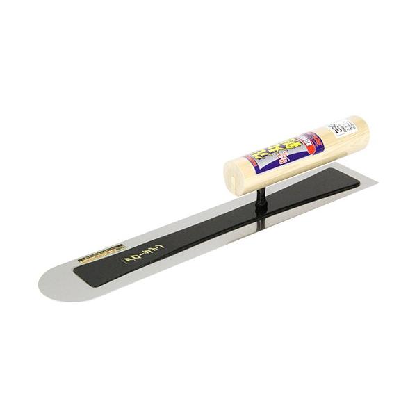 【アローライン】超細巾 ステン先丸鏝０．３ [390mm] (4949956166391) 土間の補修 仕上げ 艶出し 波消し用鏝 細巾鏝 左官鏝 細