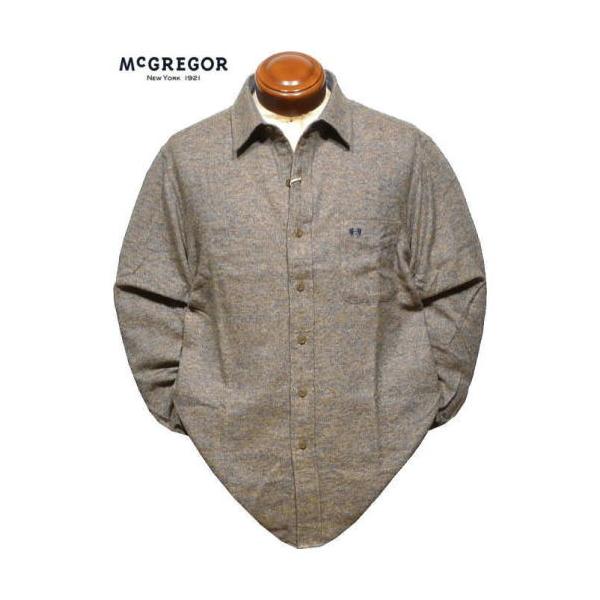 マックレガー 長袖シャツ L/XL メンズ 111174614 起毛 ネルシャツ 秋冬 McGREGOR