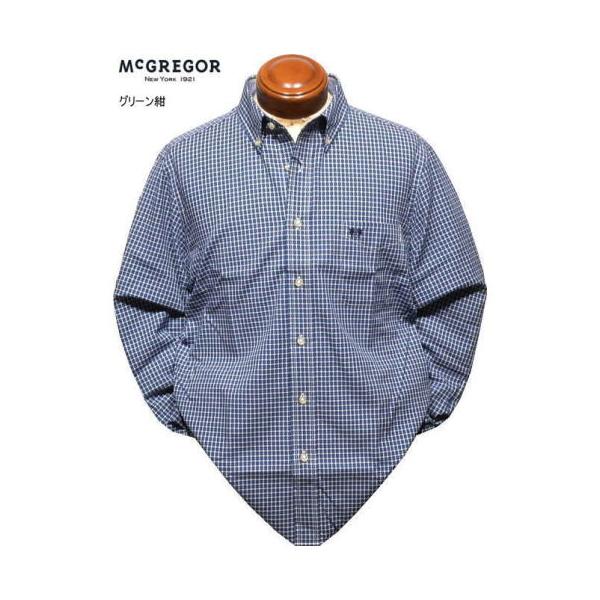 マックレガー ボタンダウン長袖シャツ M.L.XL メンズ 111175606 ライクラ使用 ストレッチ 長袖シャツ McGREGOR