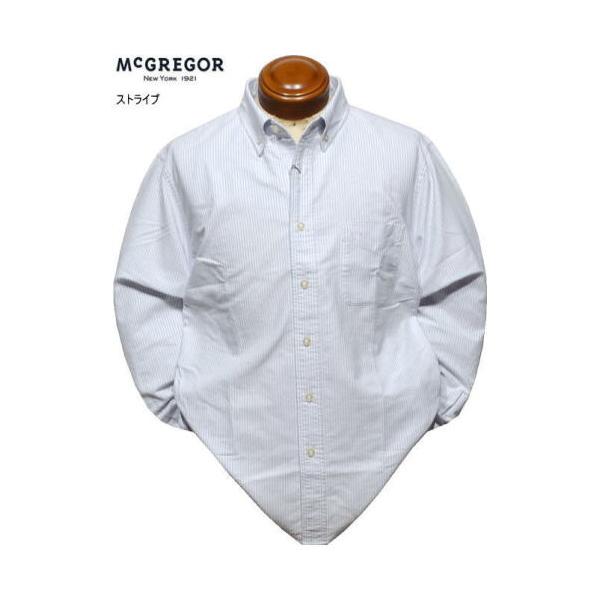 マックレガー ボタンダウン長袖シャツ M.L.XL メンズ 111176001 オックスフォード素材 長袖シャツ McGREGOR