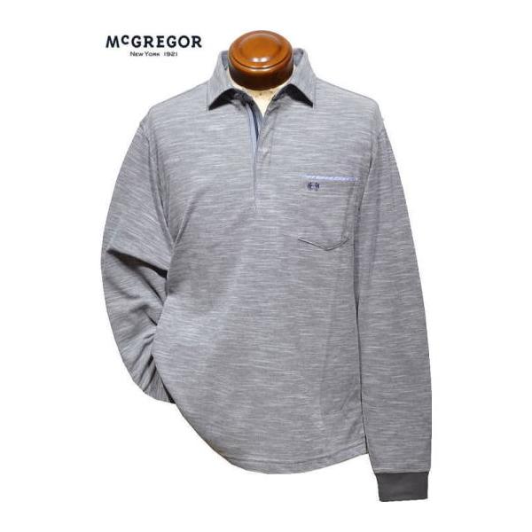マグレガー  長袖ポロシャツ M/L/XL メンズ 111615104 吸汗速乾 長袖シャツ 長袖ポロ McGREGOR
