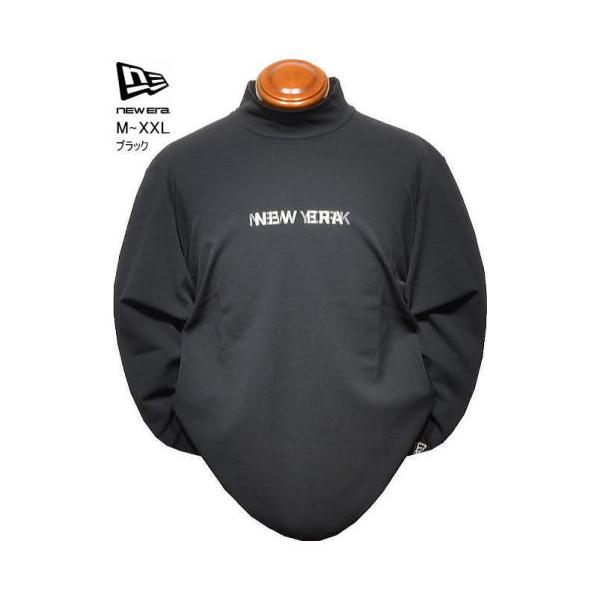 ニューエラ モックネック長袖シャツ M.L.XXL メンズ 15129468 吸汗速乾 UVカット 抗菌 3L 長袖ポロシャツ 長袖シャツ ニューエラゴルフ NEW ERA NEWERA