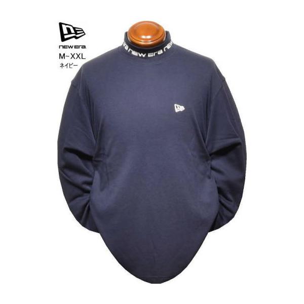 ニューエラゴルフ 長袖モックネックシャツ M.L.XL.XXL メンズ 15129478 15129479 15129480 15129481 裏起毛 保温 3L 長袖ポロ 長袖シャツ NEW ERA NEWERA
