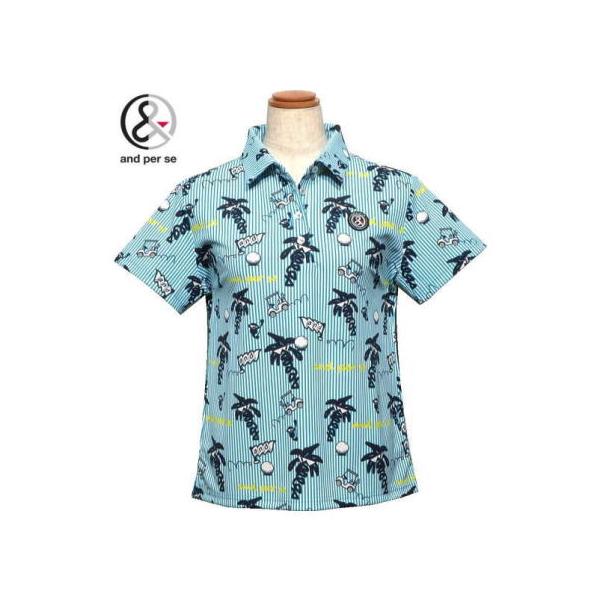 and per se（アンパスィ） 半袖ポロシャツ レディース AFS9685X4 吸汗