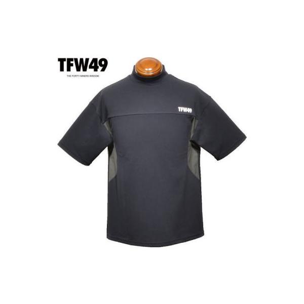 TFW49 半袖モックネックシャツ XL メンズ T102520006 ストレッチ