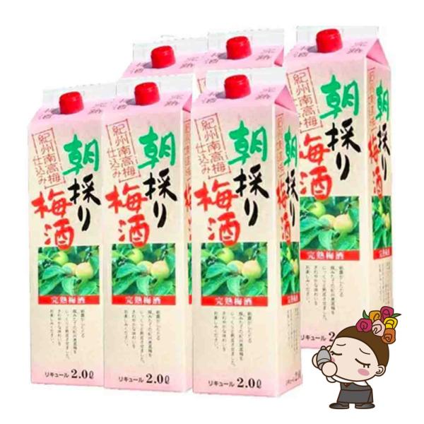 紀の司 朝採り梅酒 2000ml 6本 1ケース